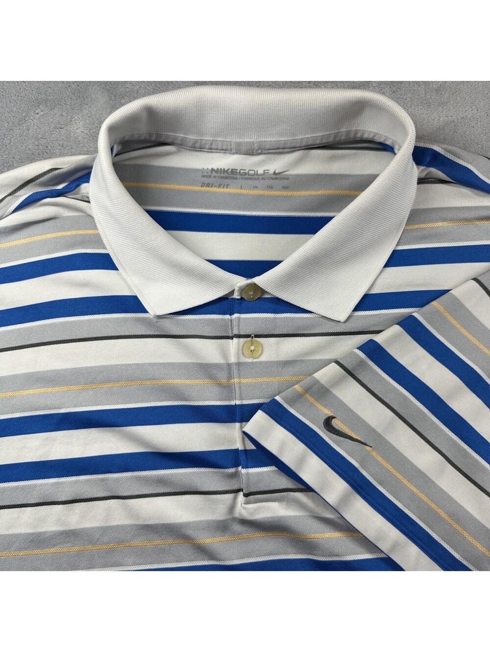 Nike Golf Tour Performance Dri-FIT Polo Shirt Men's XXL Striped